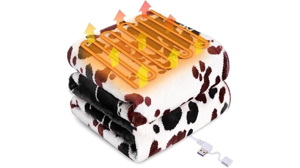 usb heated cow blanket
