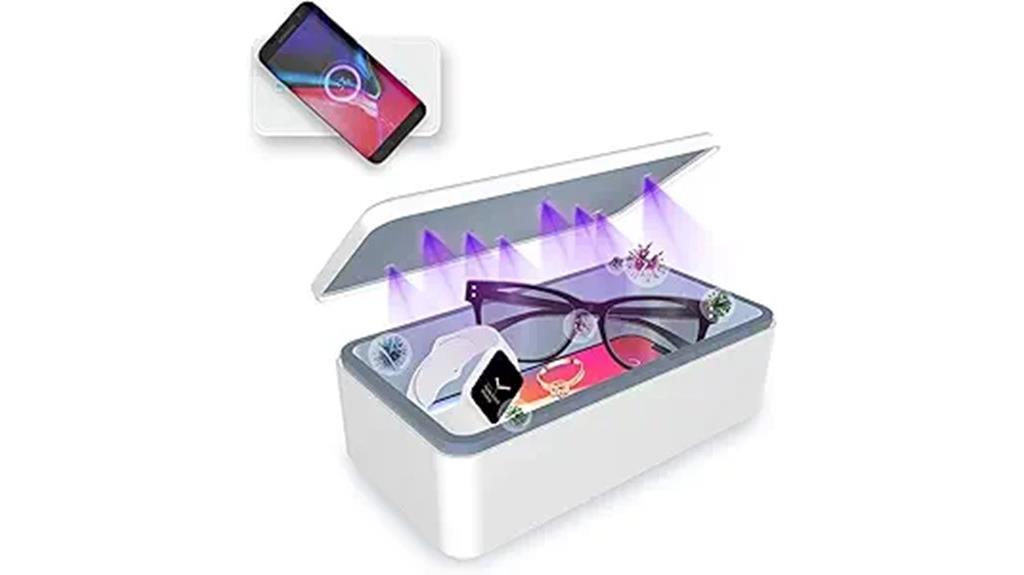 uv sanitizer box wireless charging