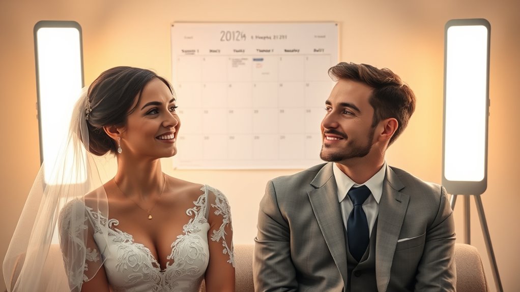 wedding day light preparation