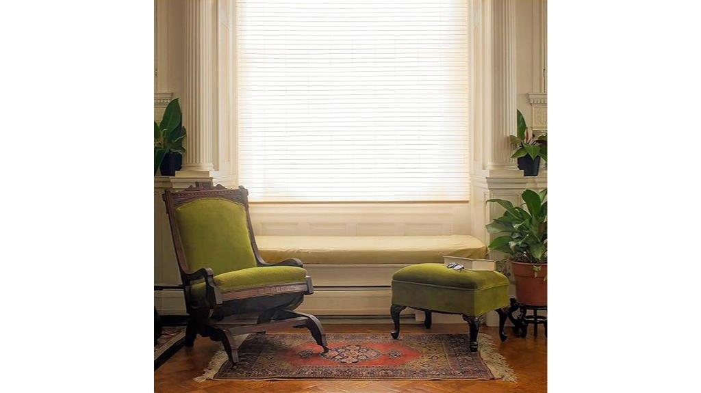 white 36 inch cordless shade