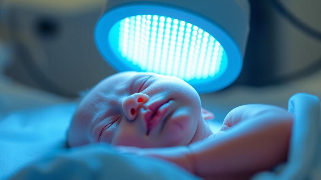 blue green light bilirubin breakdown