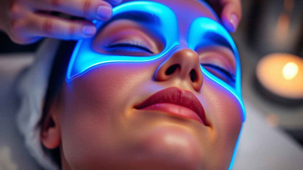 led facial mask integration