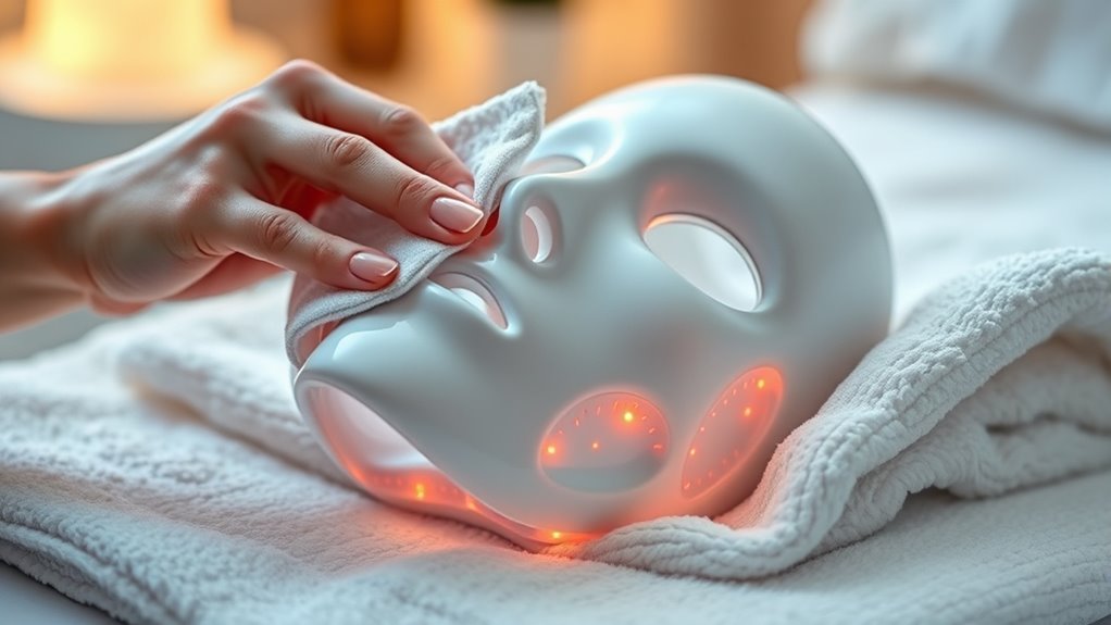 led mask cleaning tips