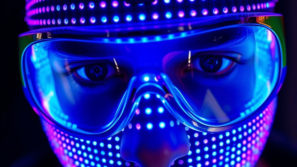 led mask eye safety