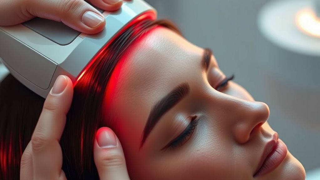led therapy promotes hair growth