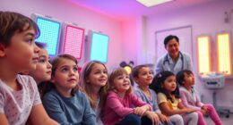 led therapy safety adolescents