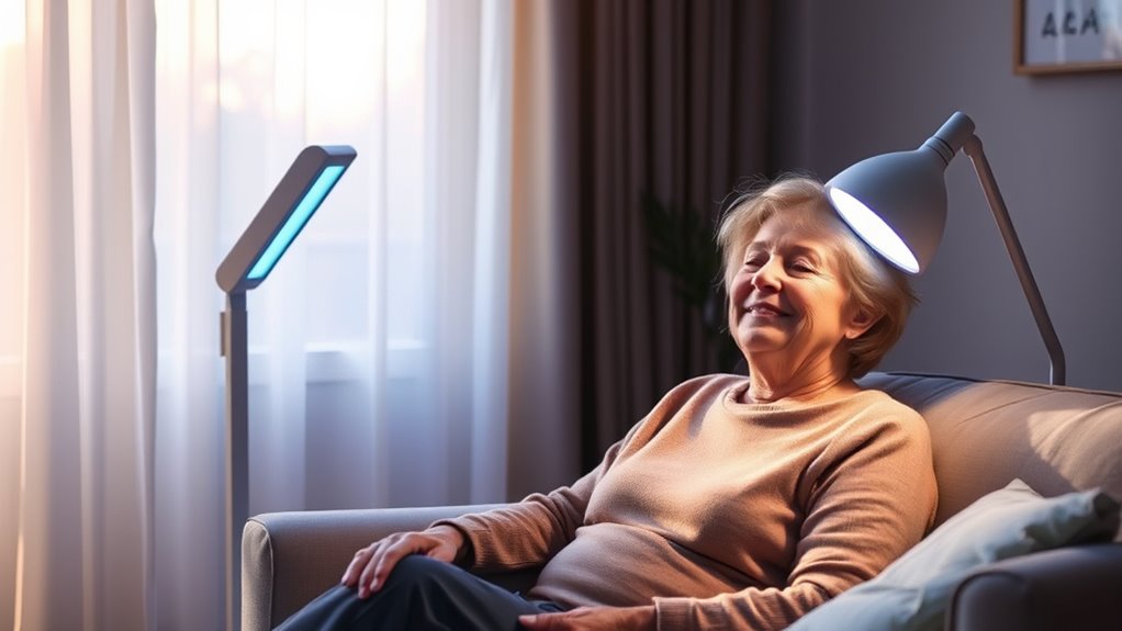 menopause symptom relief with light