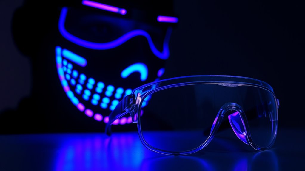 protect eyes during led therapy