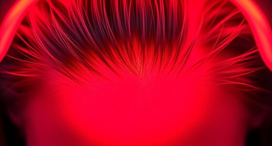 red light reduces dandruff