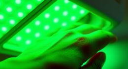 soothing green light