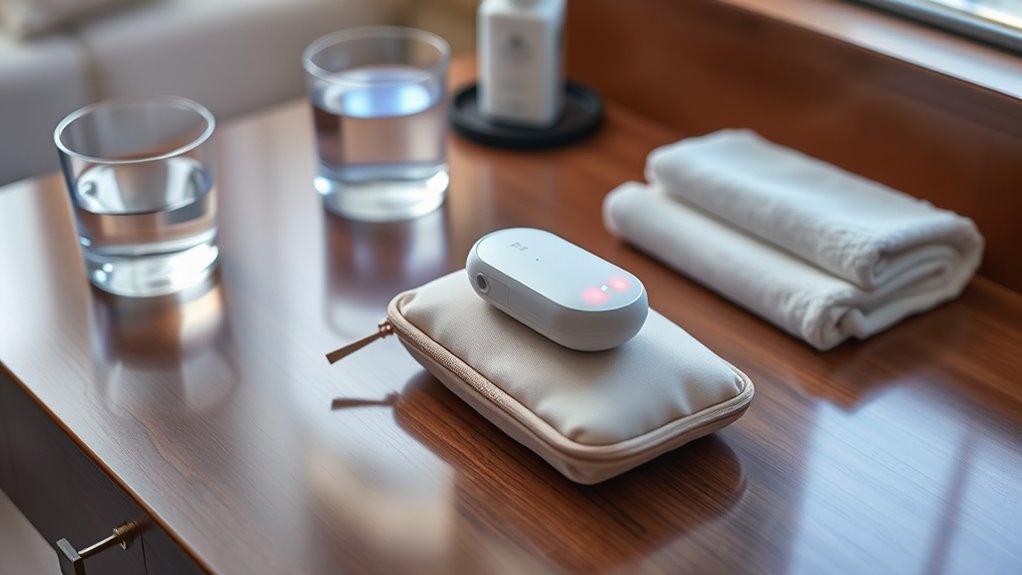 travel skincare with led