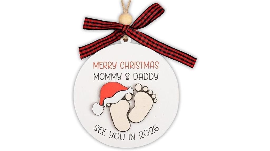 baby expecting gift ornament