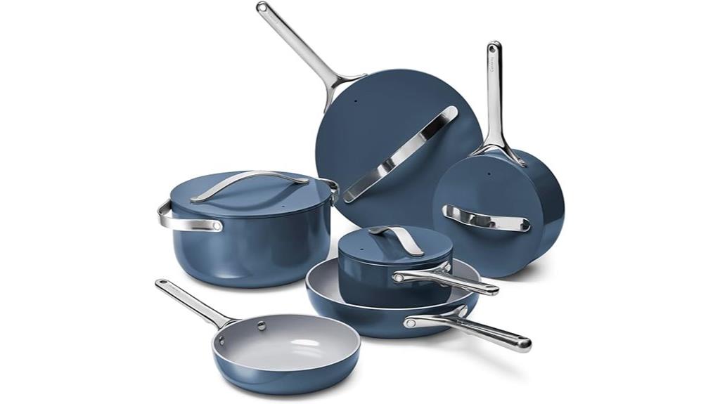 complete 16 piece ceramic cookware