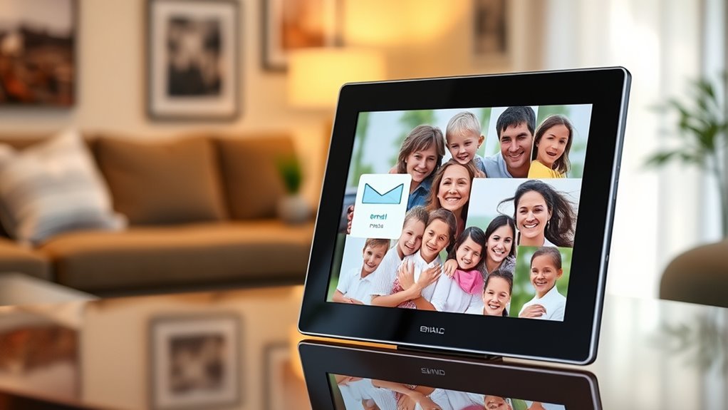 email sharing photo frame