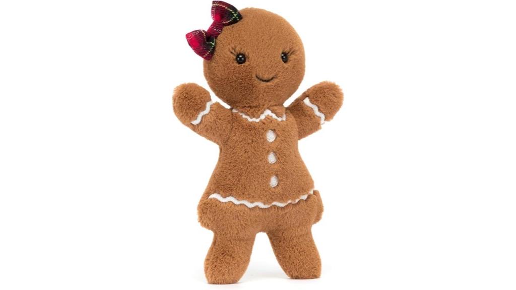 jellycat gingerbread christmas plush