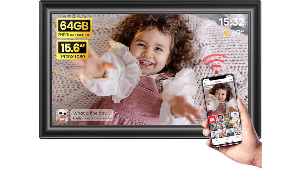 large touchscreen digital frame