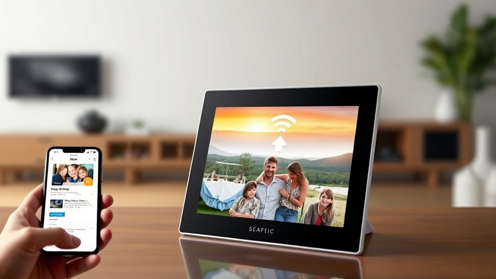 top email enabled digital frames