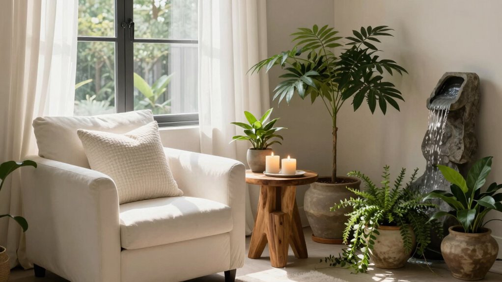 choose a peaceful private space