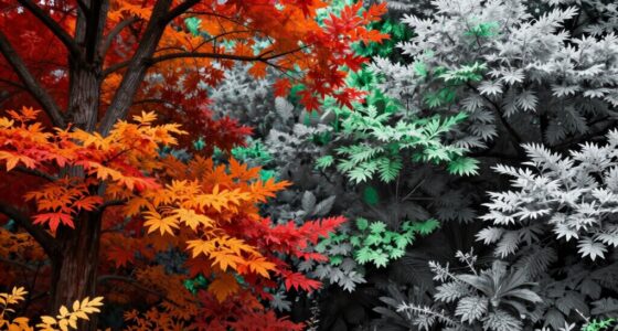 compare red and near infrared