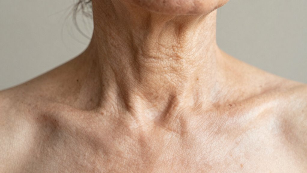 early signs of neck aging