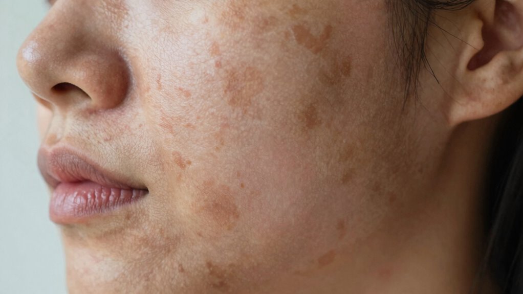 excess melanin causes discoloration