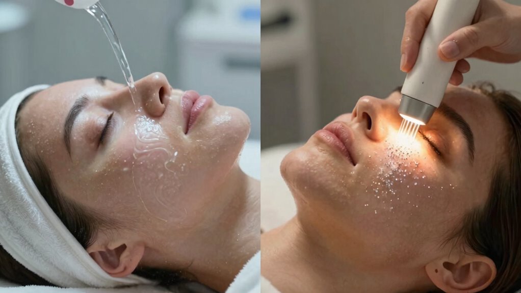 gentle versus abrasive exfoliation