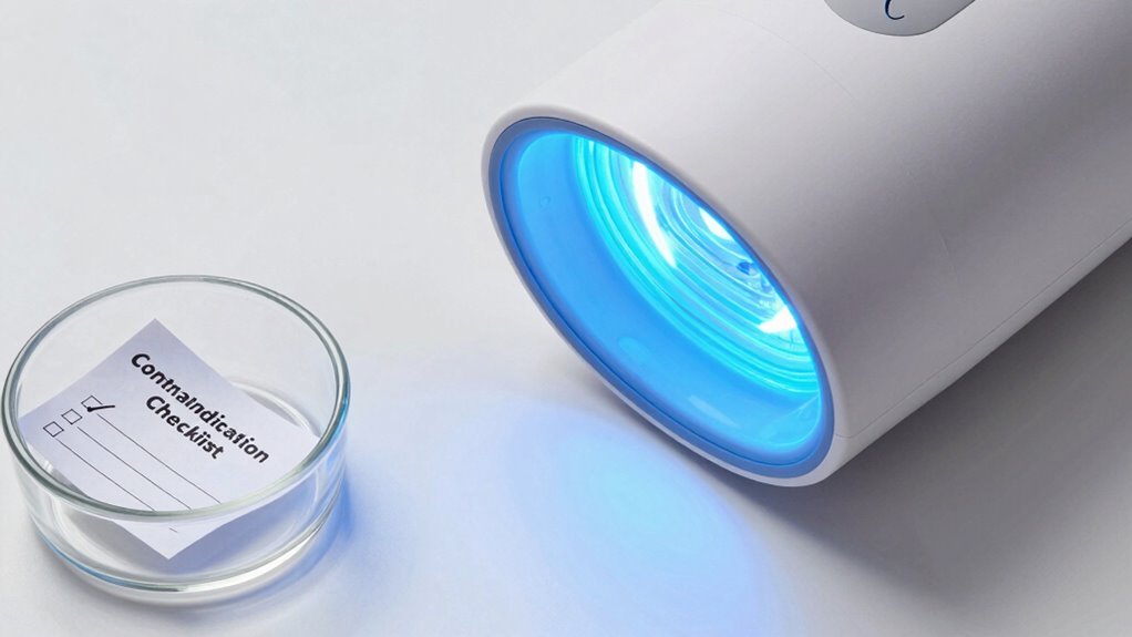 light therapy contraindications list