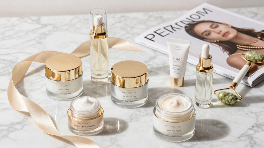 luxury skincare selection essentials