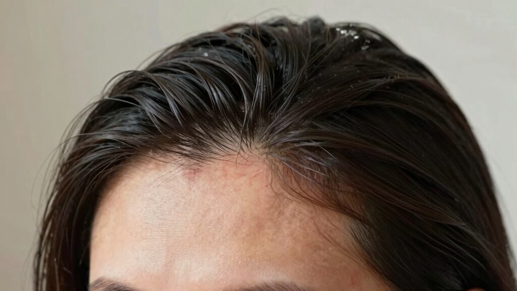 monitor scalp redness and itching