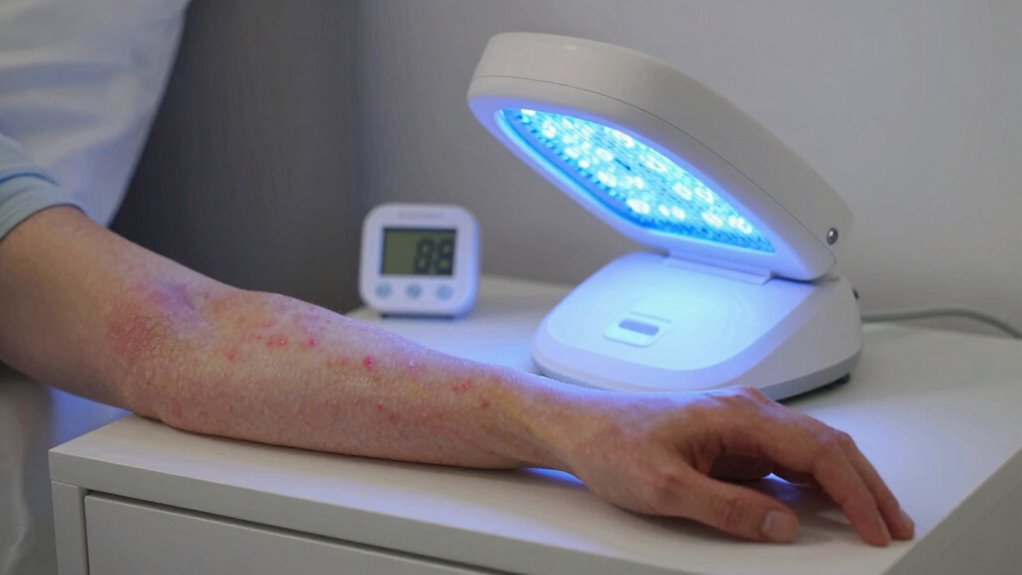 monitor skin reaction signs