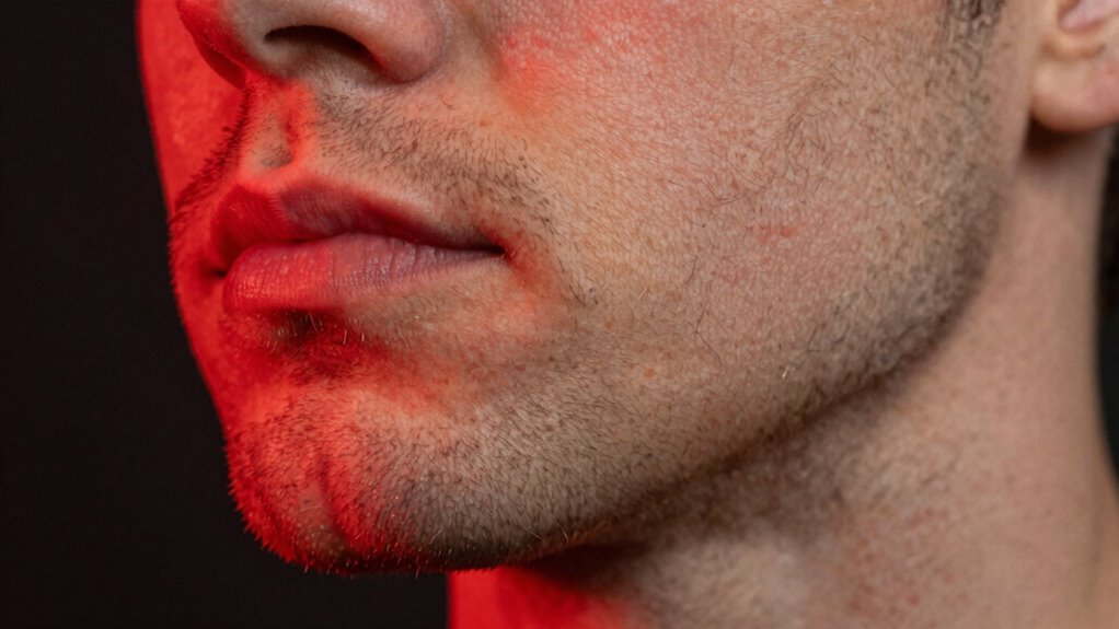 red light beard growth