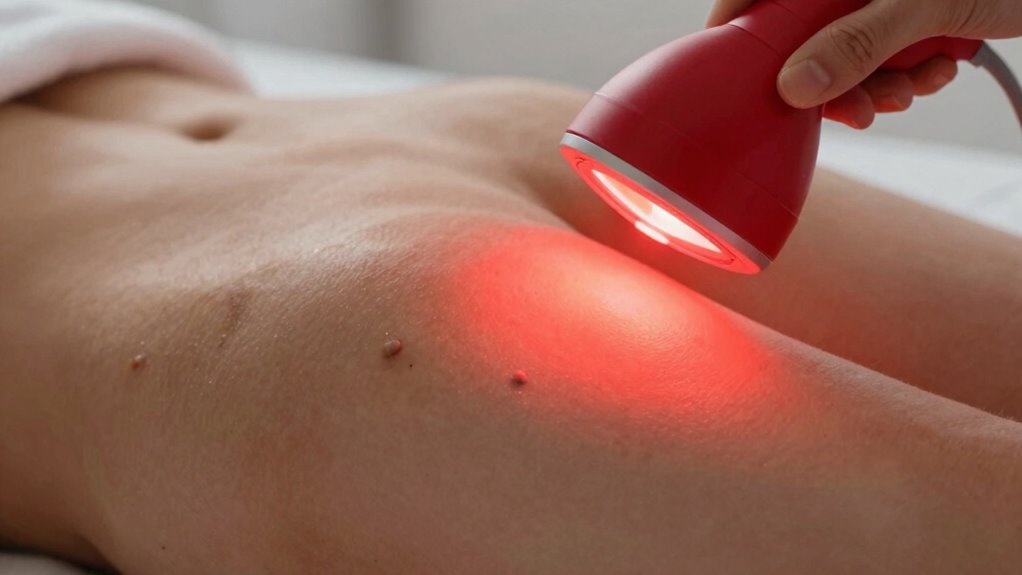 red light stimulates collagen growth