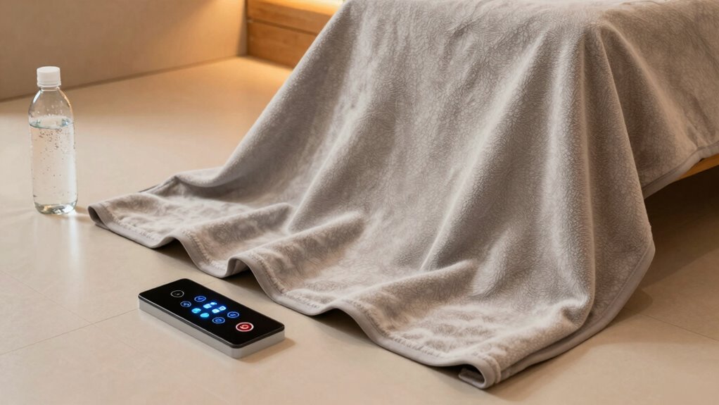 safe sauna blanket setup