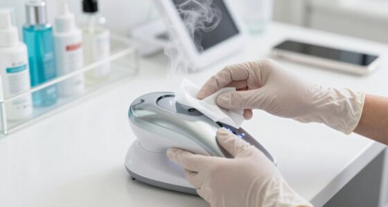 sanitize high tech beauty devices