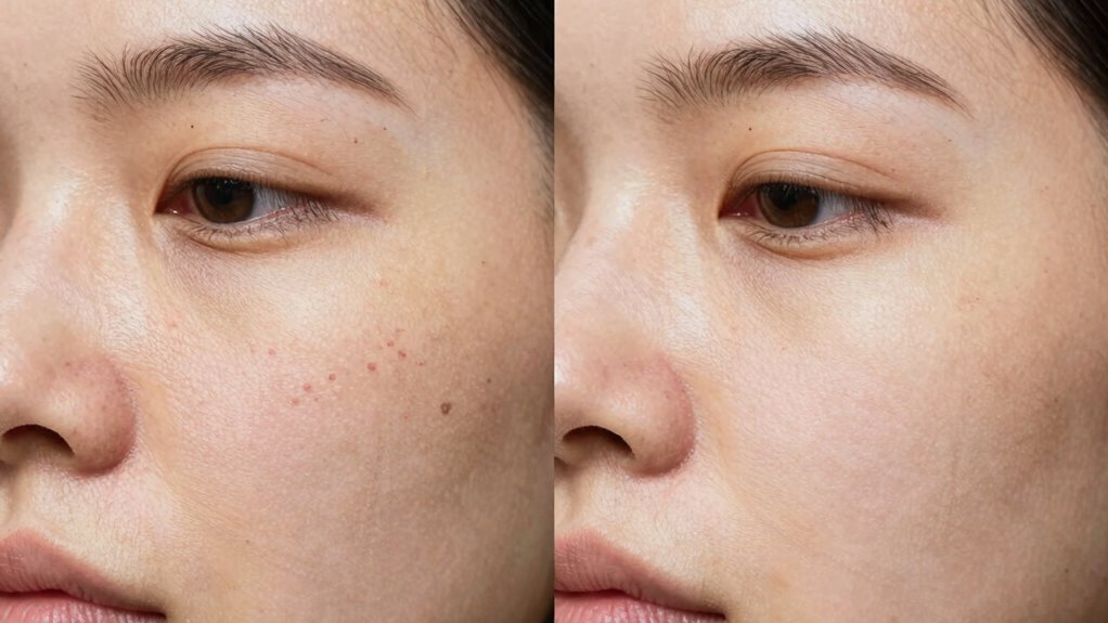 signs of skin improvement