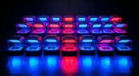 top blue red light devices