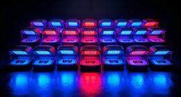 top blue red light devices