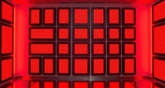 top high irradiance red light panels