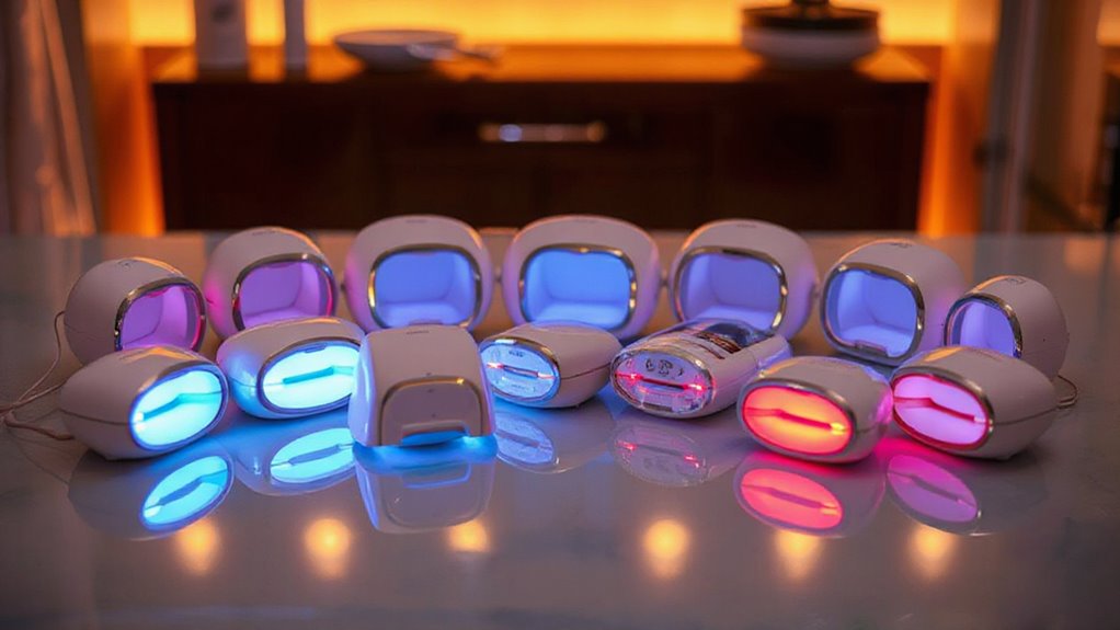 top led facial calming devices