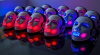top led masks with remote