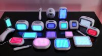top led skin devices