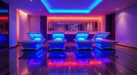 top led therapy beds