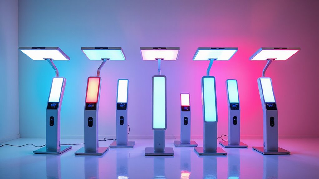 top led therapy stand machines
