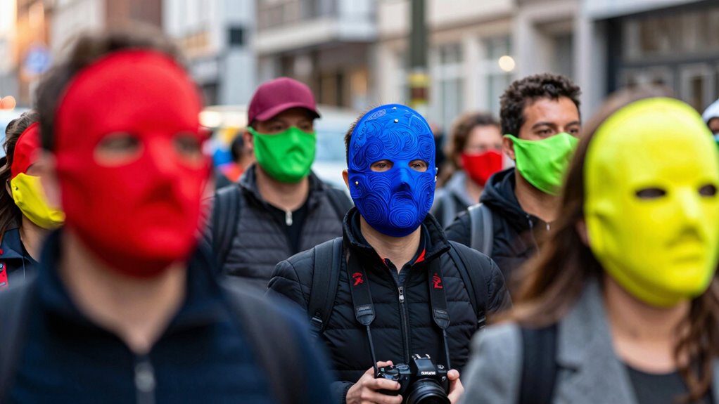 vibrant masks enhance visibility