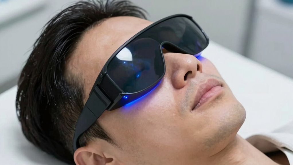 wear protective eye shields