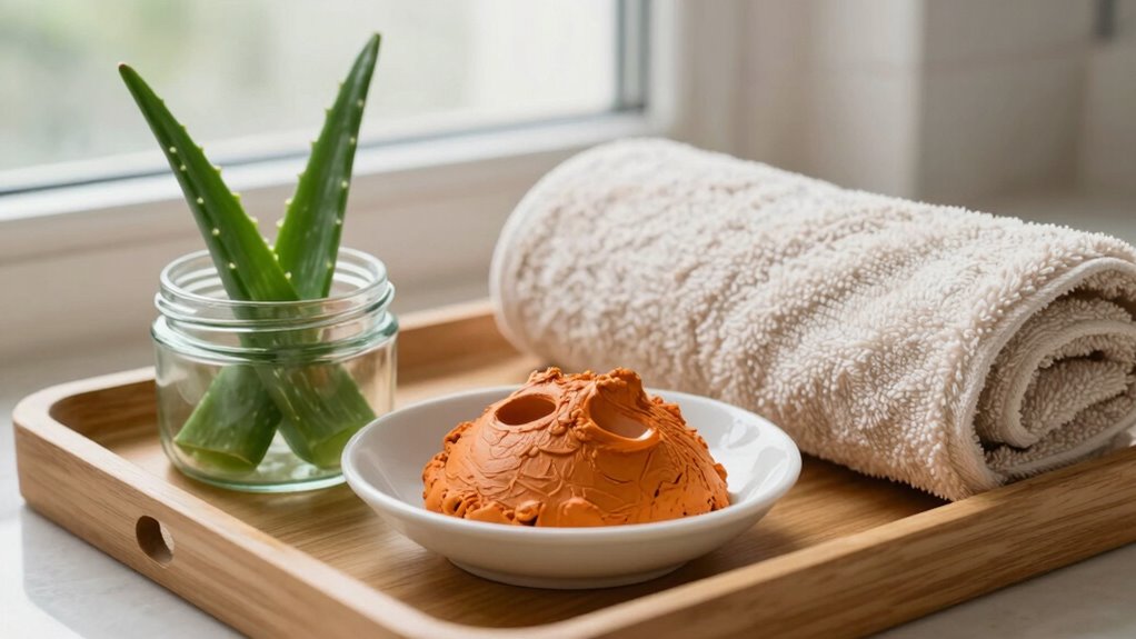 consistent relaxing skincare routine