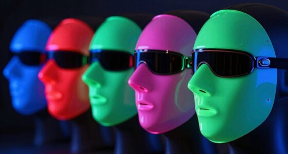 futuristic rgb face masks