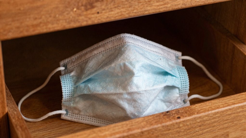 organized mask storage prevents clutter