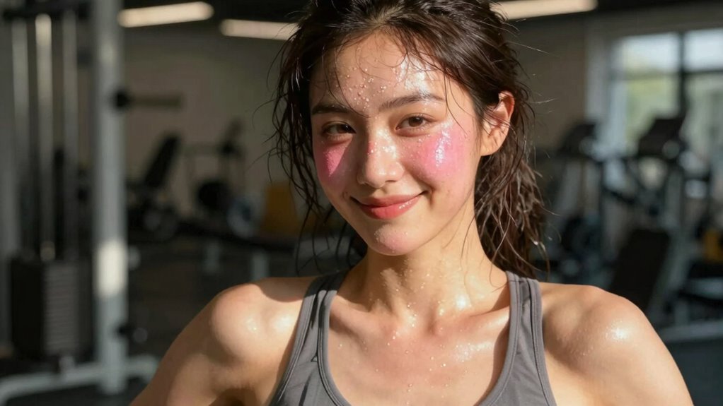 post exercise radiant skin
