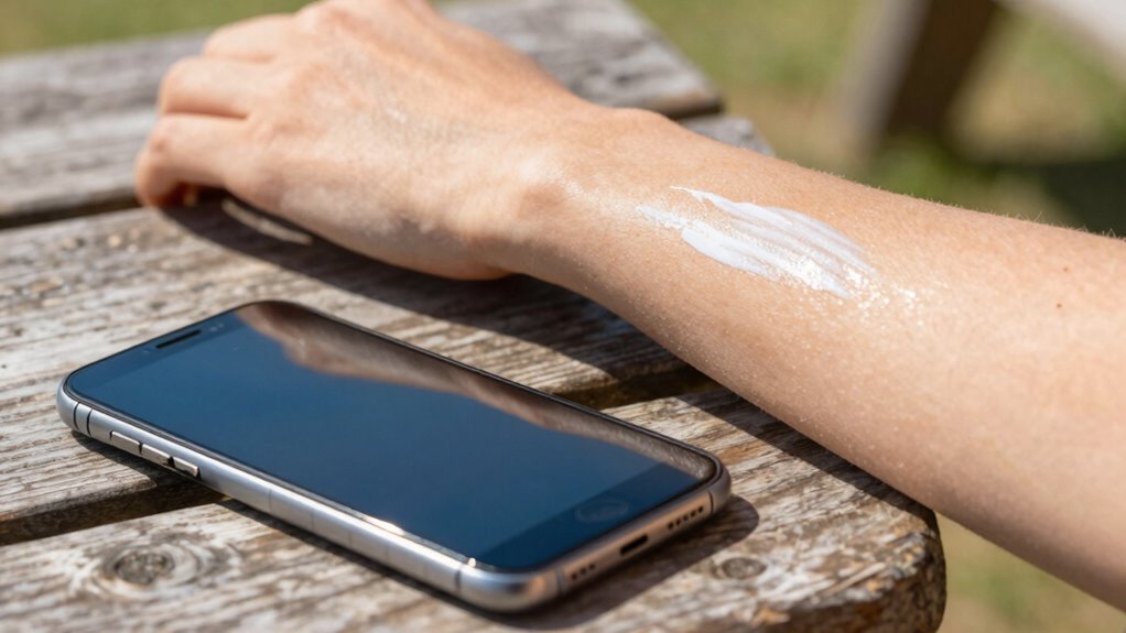 reapply sunscreen regularly outdoors